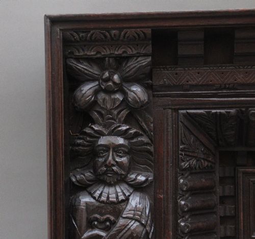 17TH CENTURY AND LATER CARVED OAK OVERMANTLE - ADDITIONAL PHOTO 5