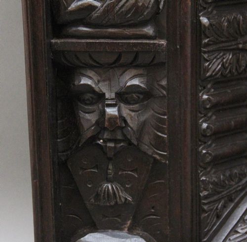 17TH CENTURY AND LATER CARVED OAK OVERMANTLE - ADDITIONAL PHOTO 6