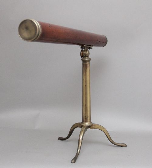 18TH CENTURY MAHOGANY AND BRASS TELESCOPE BY NAIRNE BLUNT OF LONDON - ADDITIONAL PHOTO 2