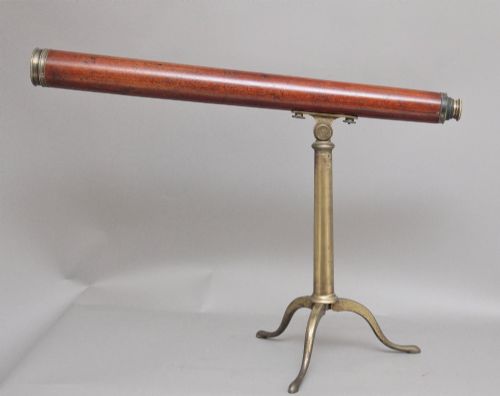 18TH CENTURY MAHOGANY AND BRASS TELESCOPE BY NAIRNE BLUNT OF LONDON - ADDITIONAL PHOTO 3