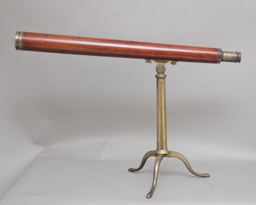 18TH CENTURY MAHOGANY AND BRASS TELESCOPE BY NAIRNE BLUNT OF LONDON - ADDITIONAL PHOTO 4