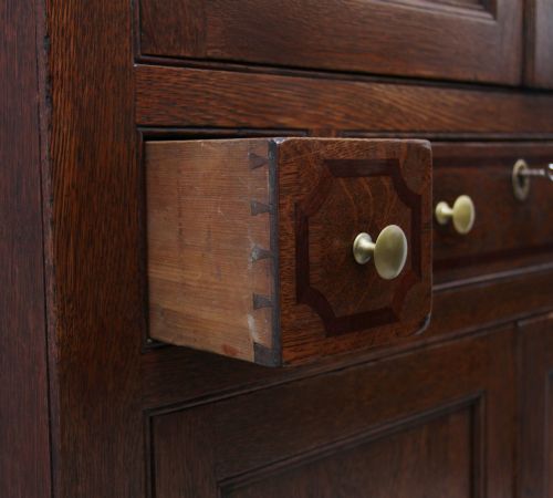 EARLY 19TH CENTURY OAK FOOD CUPBOARD - ADDITIONAL PHOTO 10