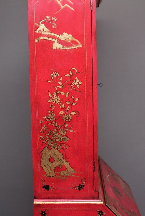EARLY 20TH CENTURY CHINOISERIE BUREAU BOOKCASE - ADDITIONAL PHOTO 14