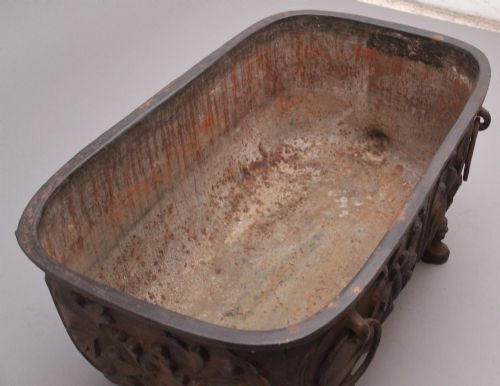 EARLY 19TH CENTURY CHINESE CAST IRON TEMPLE BATH WITH SCRIPT - ADDITIONAL PHOTO 2