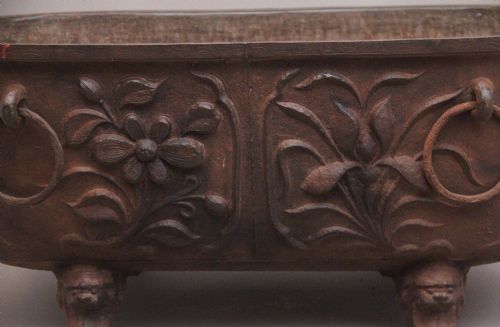 EARLY 19TH CENTURY CHINESE CAST IRON TEMPLE BATH WITH SCRIPT - ADDITIONAL PHOTO 8
