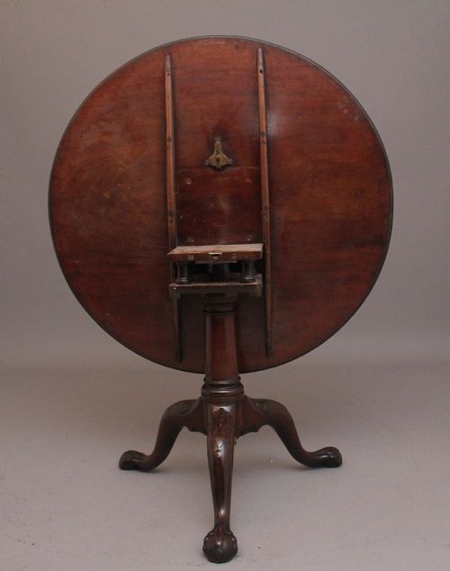 18TH CENTURY ANTIQUE MAHOGANY TRIPOD TABLE - ADDITIONAL PHOTO 4