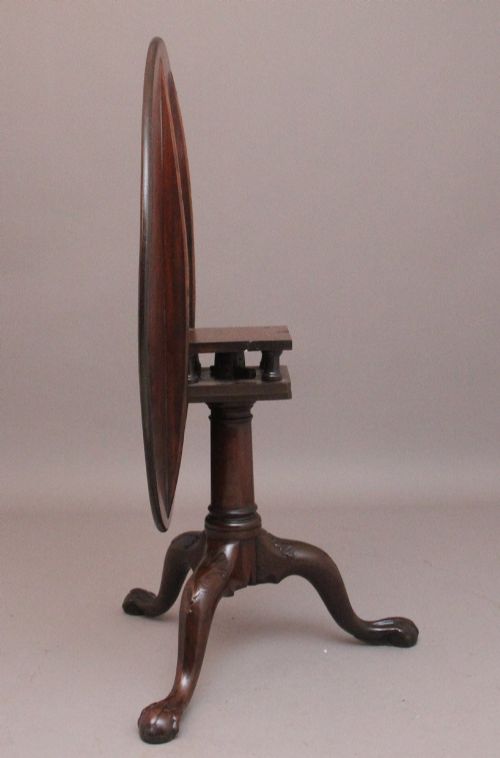 18TH CENTURY ANTIQUE MAHOGANY TRIPOD TABLE - ADDITIONAL PHOTO 5
