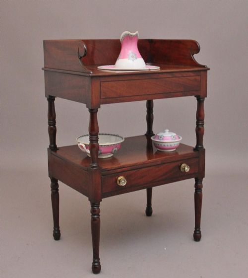 EARLY VICTORIAN 19THCENTURY MAHOGANY WASHSTAND - ADDITIONAL PHOTO 3