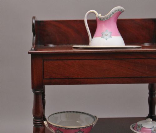 EARLY VICTORIAN 19THCENTURY MAHOGANY WASHSTAND - ADDITIONAL PHOTO 5