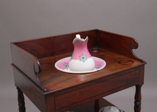EARLY VICTORIAN 19THCENTURY MAHOGANY WASHSTAND - ADDITIONAL PHOTO 8