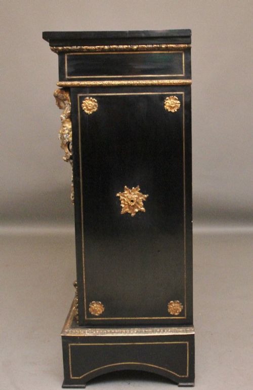 19TH CENTURY EBONISED BOULLE CABINET - ADDITIONAL PHOTO 9