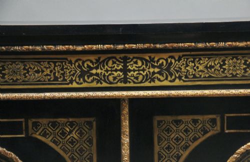 19TH CENTURY EBONISED BOULLE CABINET - ADDITIONAL PHOTO 12