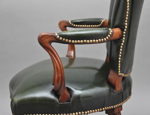 19TH CENTURY MAHOGANY OPEN ARMCHAIR - ADDITIONAL PHOTO 5