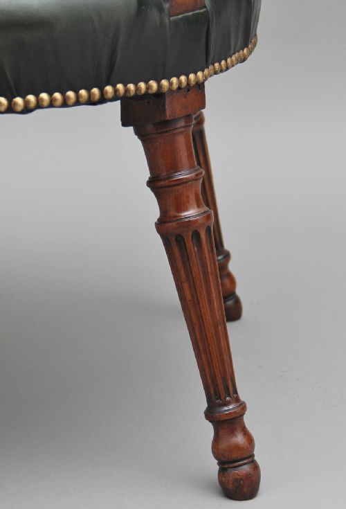 19TH CENTURY MAHOGANY OPEN ARMCHAIR - ADDITIONAL PHOTO 6