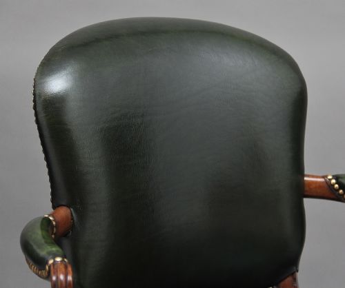 19TH CENTURY MAHOGANY OPEN ARMCHAIR - ADDITIONAL PHOTO 9