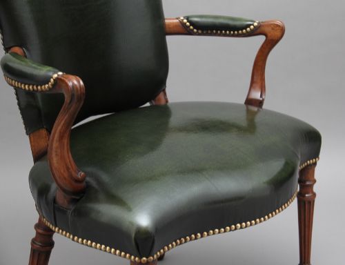 19TH CENTURY MAHOGANY OPEN ARMCHAIR - ADDITIONAL PHOTO 10