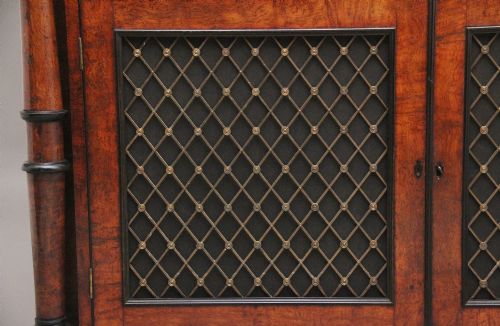 EARLY 19TH CENTURY POLLARD OAK AND EBONY CABINET - ADDITIONAL PHOTO 12