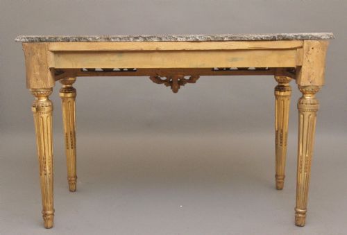 A SUPERB QUALITY 18TH CENTURY ITALIAN GILTWOOD CONSOLE TABLE - ADDITIONAL PHOTO 6