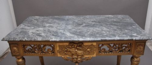 A SUPERB QUALITY 18TH CENTURY ITALIAN GILTWOOD CONSOLE TABLE - ADDITIONAL PHOTO 10