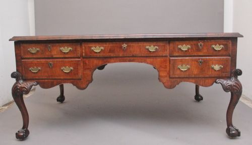 19TH CENTURY WALNUT PARTNERS DESK - ADDITIONAL PHOTO 2