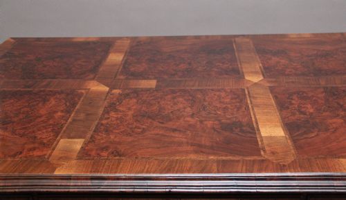 19TH CENTURY WALNUT PARTNERS DESK - ADDITIONAL PHOTO 9