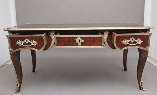 19TH CENTURY FRENCH KINGWOOD ORMOLU MOUNTED DESK - ADDITIONAL PHOTO 1