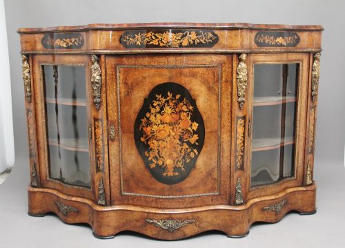 19th Century Burr Walnut Credenza
