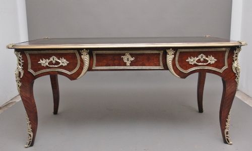 19th Century French Kingwood Ormolu Mounted Desk