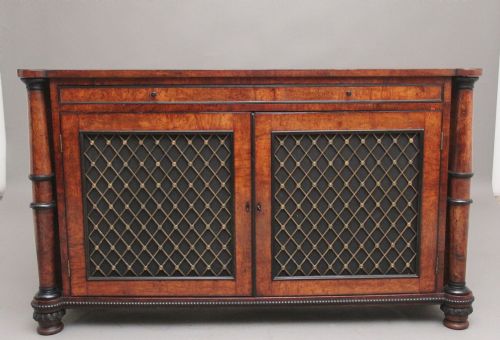 Early 19th Century Pollard Oak and Ebony Cabinet