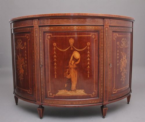 Fabulous Quality 19th Century Mahogany and Inlaid Cabinet