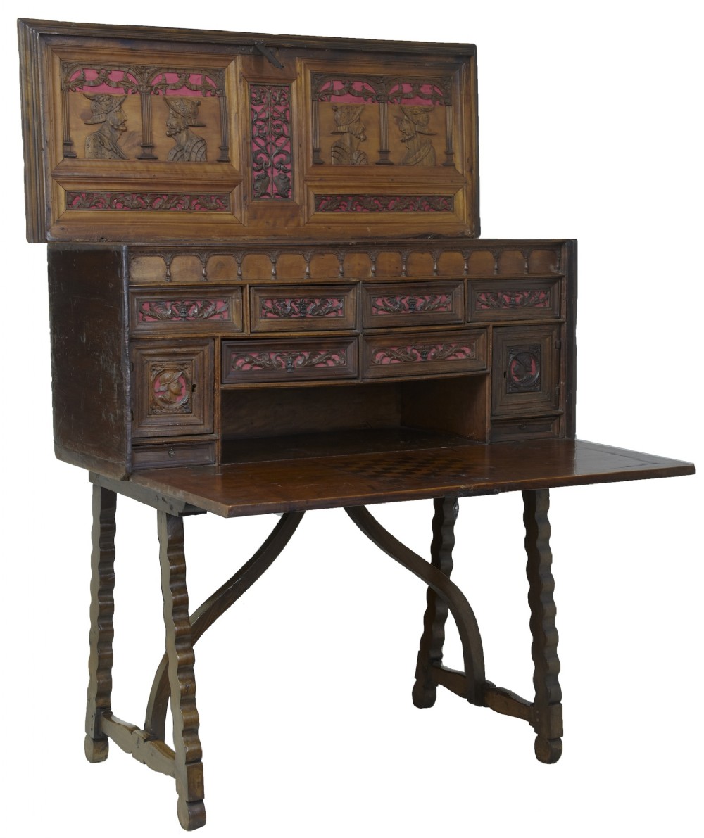 Early 18th century Vargueno on stand