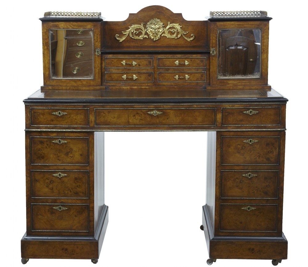 Walnut desk by Edwards & Roberts