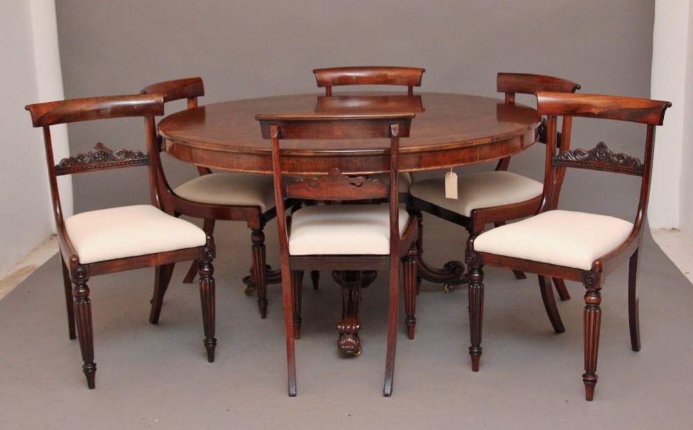 Rosewood table and chairs