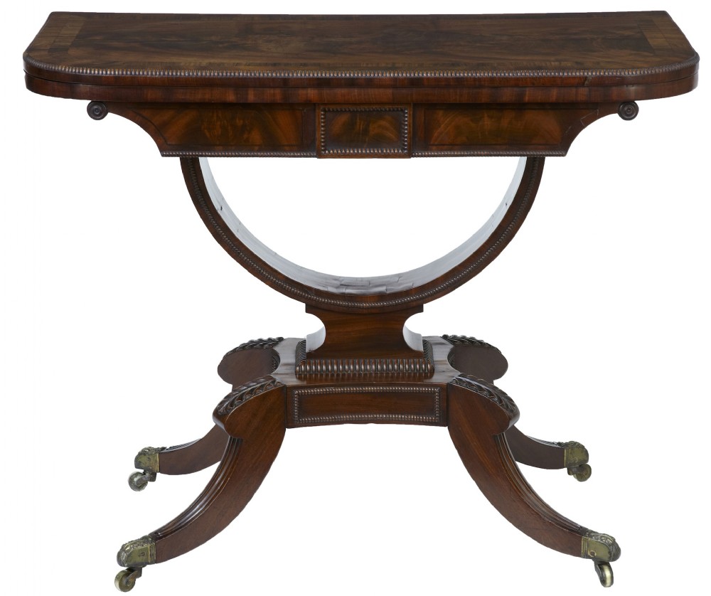 Regency card table