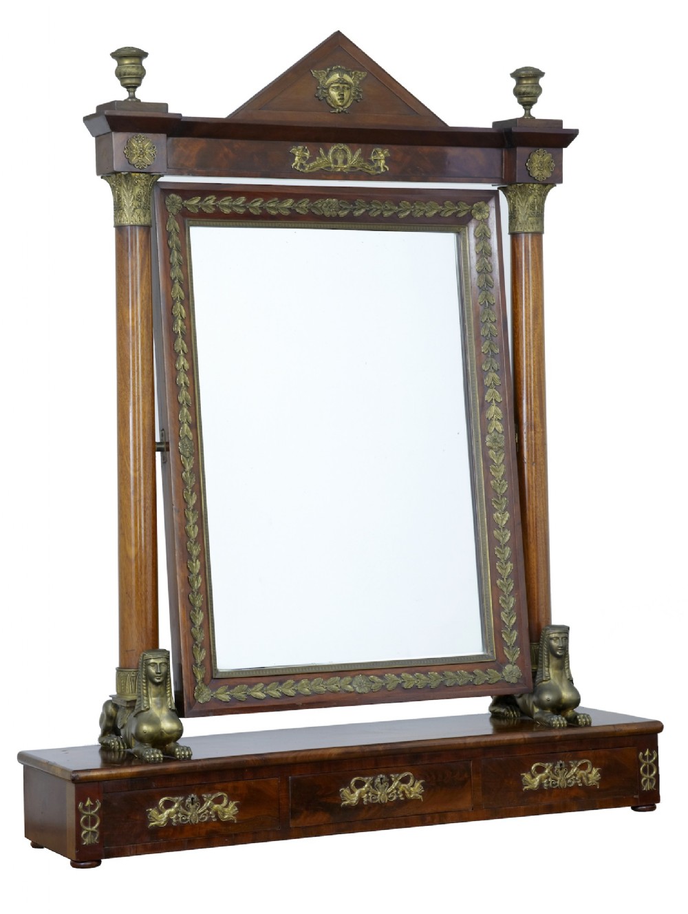 19th century Large French Empire mirror