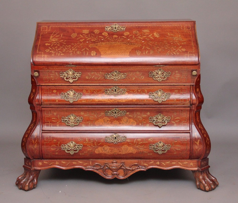 18th century Dutch marquetry bureau