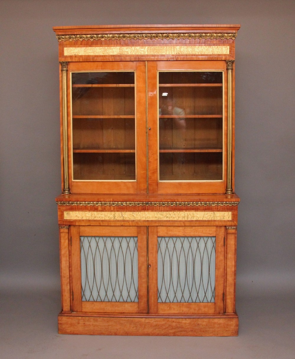 19th century Satinwood bookcase