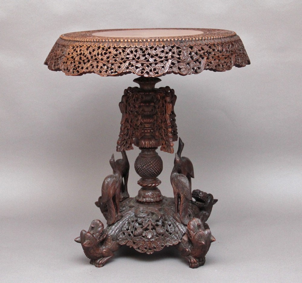 Carved centre table