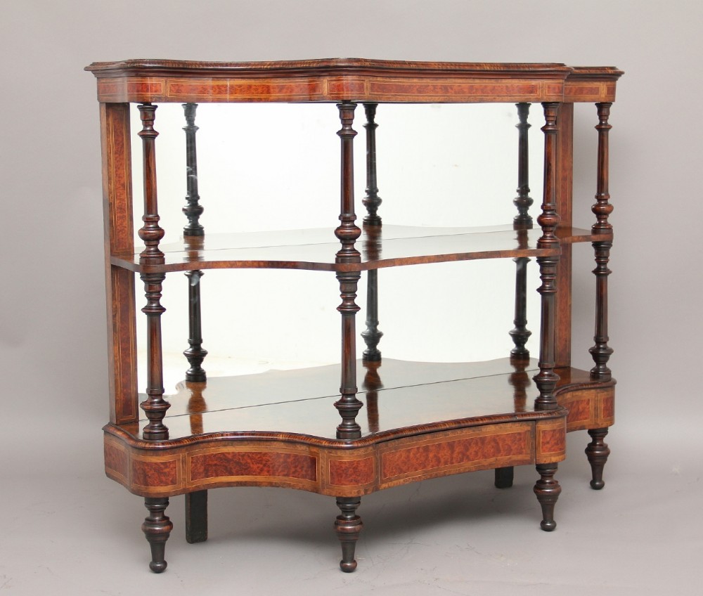 Walnut and amboyna cabinet