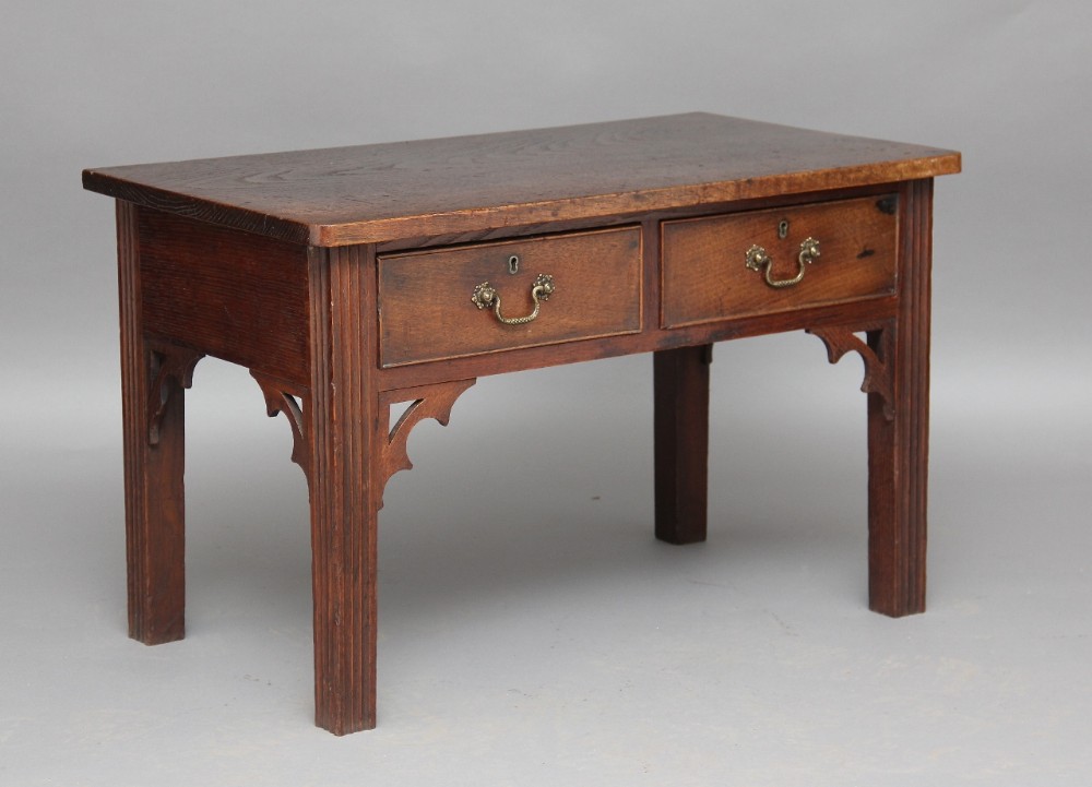 18th century Gothic oak side table