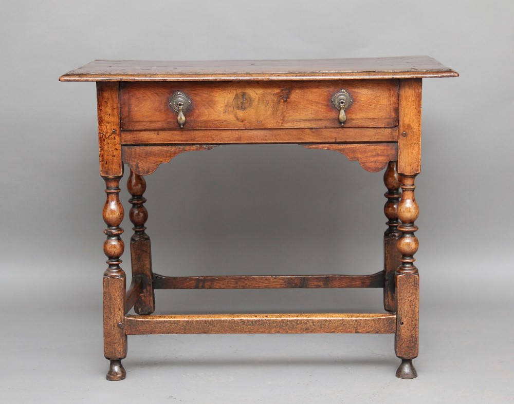 Walnut side table