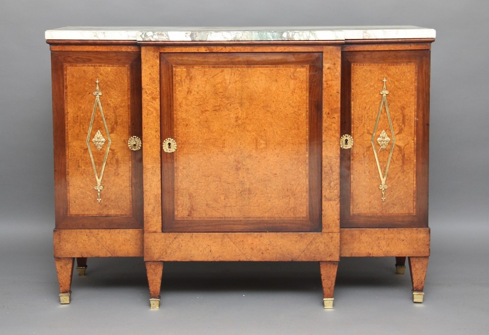 early 20th century Marble top side cabinet