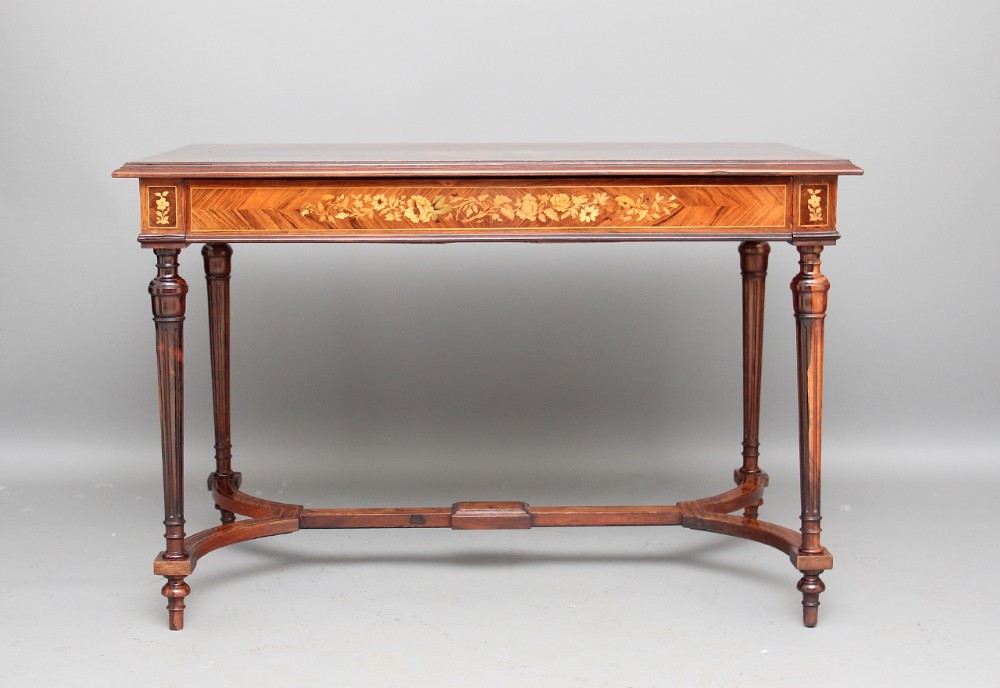 19th century Rosewood inlaid centre table