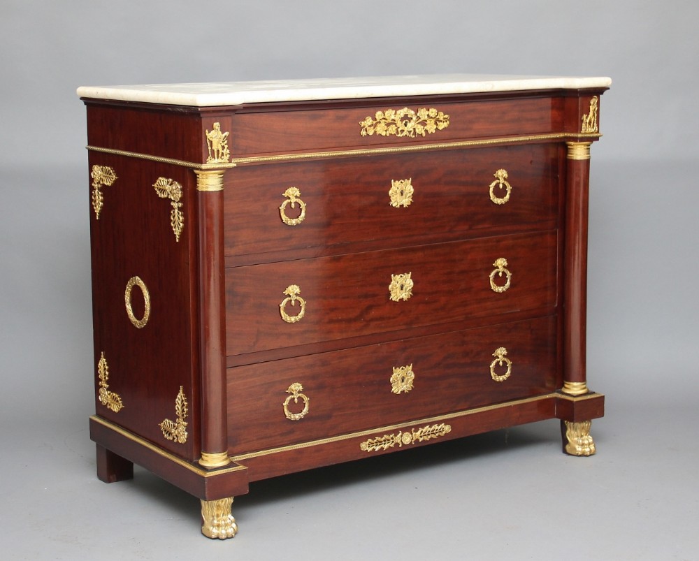 19th Century marble top commode