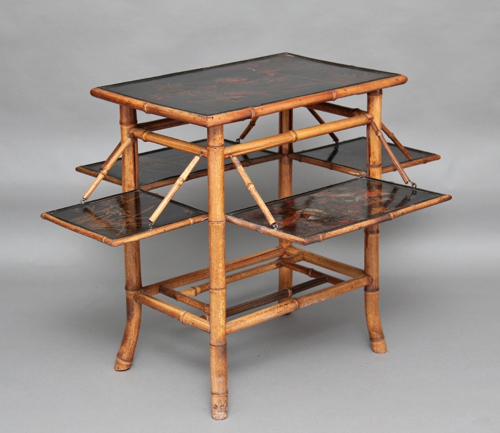 Early 20th Century bamboo table
