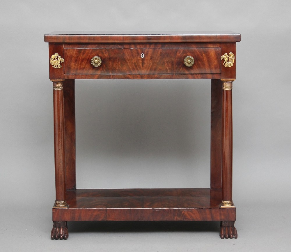 19th Century mahogany console table