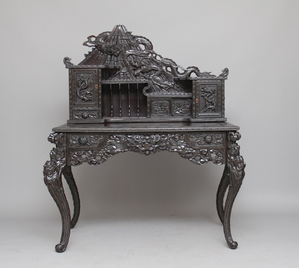 Early 20th Century carved Chinese desk