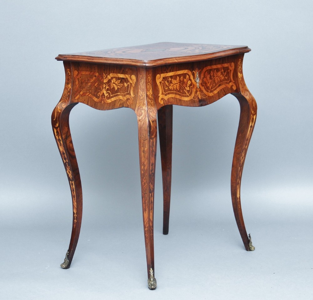 19th Century rosewood work table