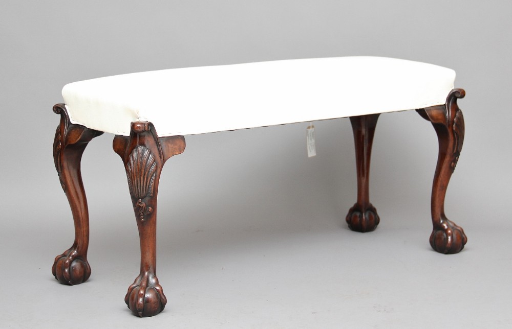 Early 20th Century Chippendale style stool