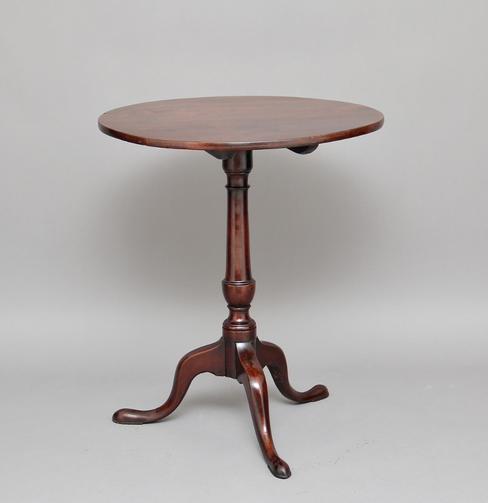 18th Century mahogany tripod table